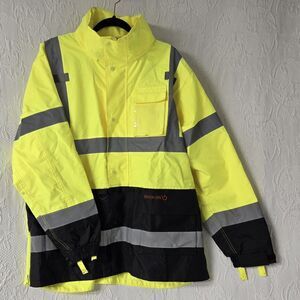 Maxx On Utility Pro High Visibility Contractor Jacket Large ANSI Class 3
